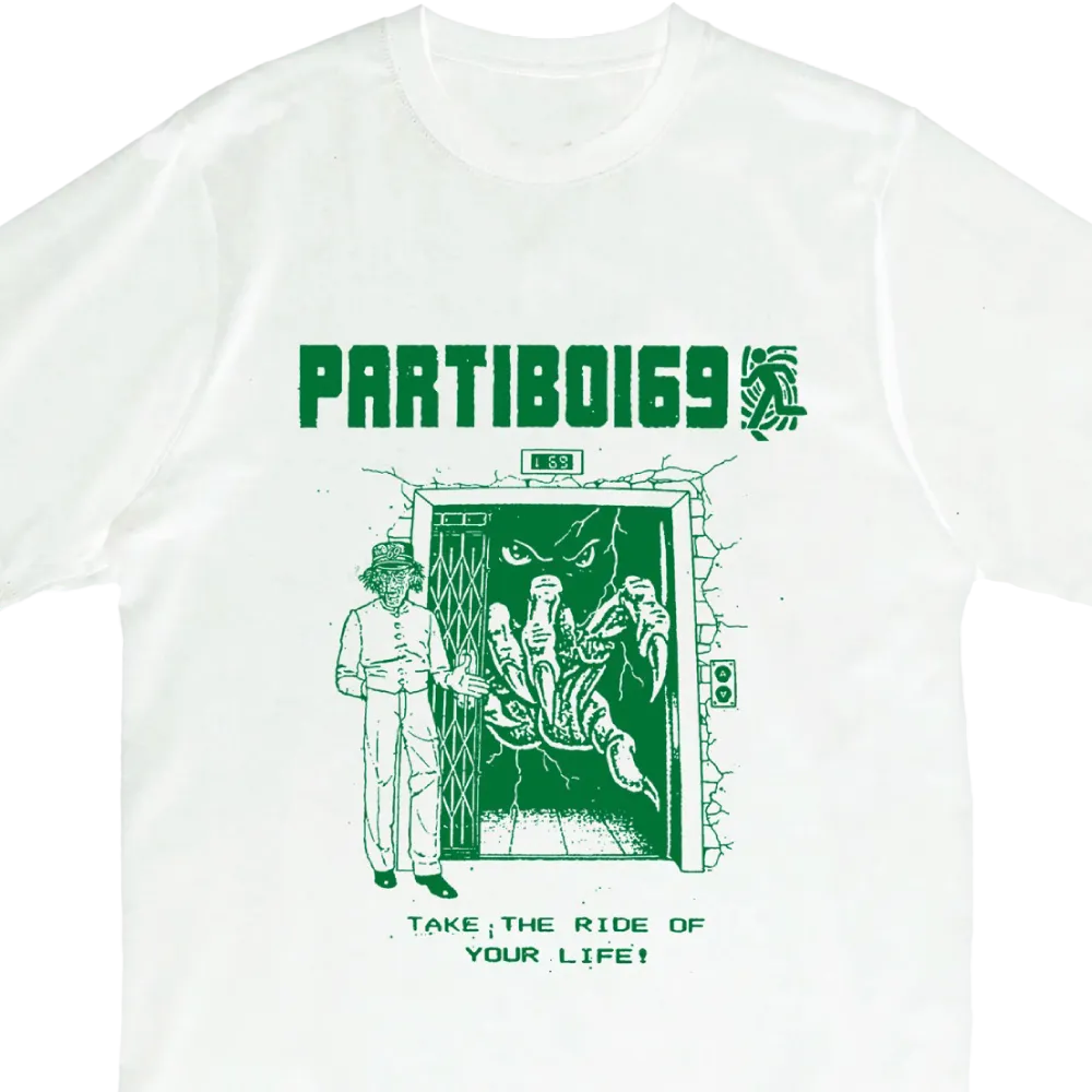 Partiboi69 / Elevator White T-Shirt