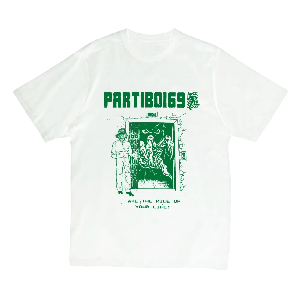 Partiboi69 / Elevator White T-Shirt