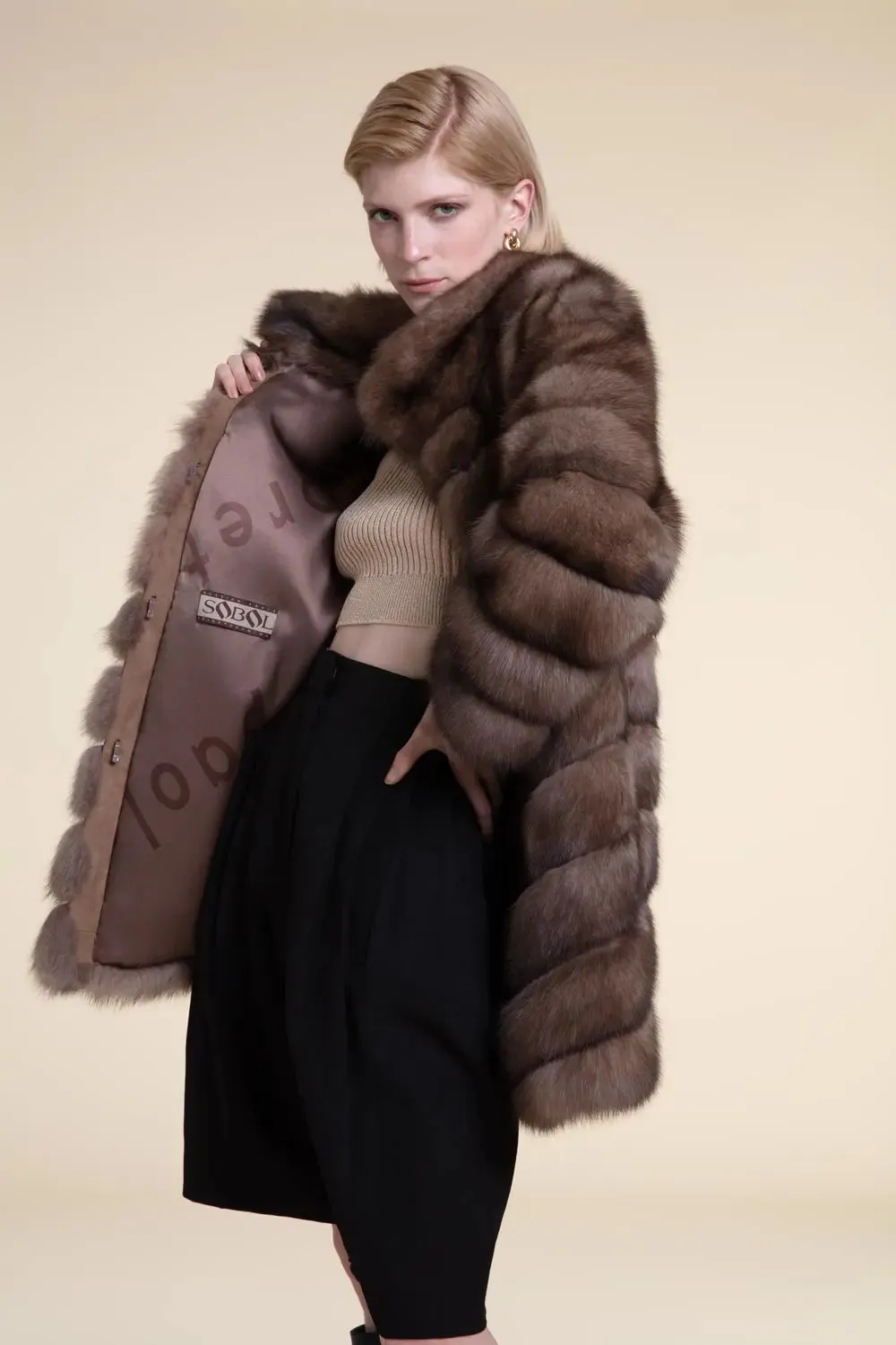 Real sable coat