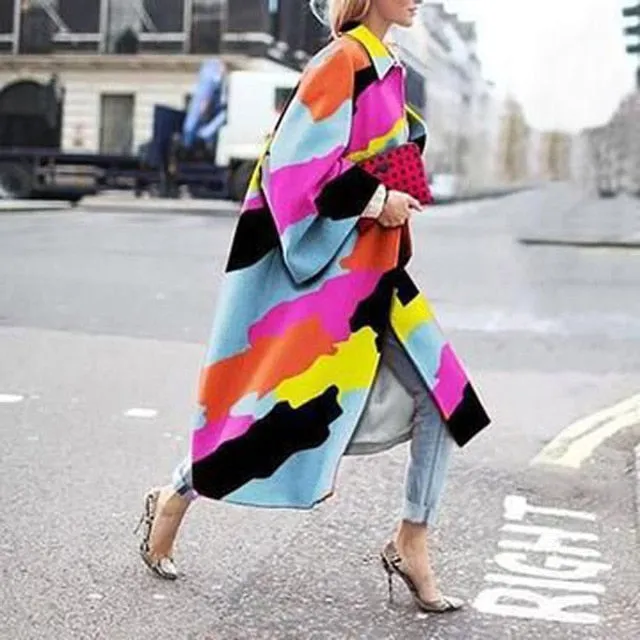 Retro Fashion Long Coat 4XL - 5XL Sizes