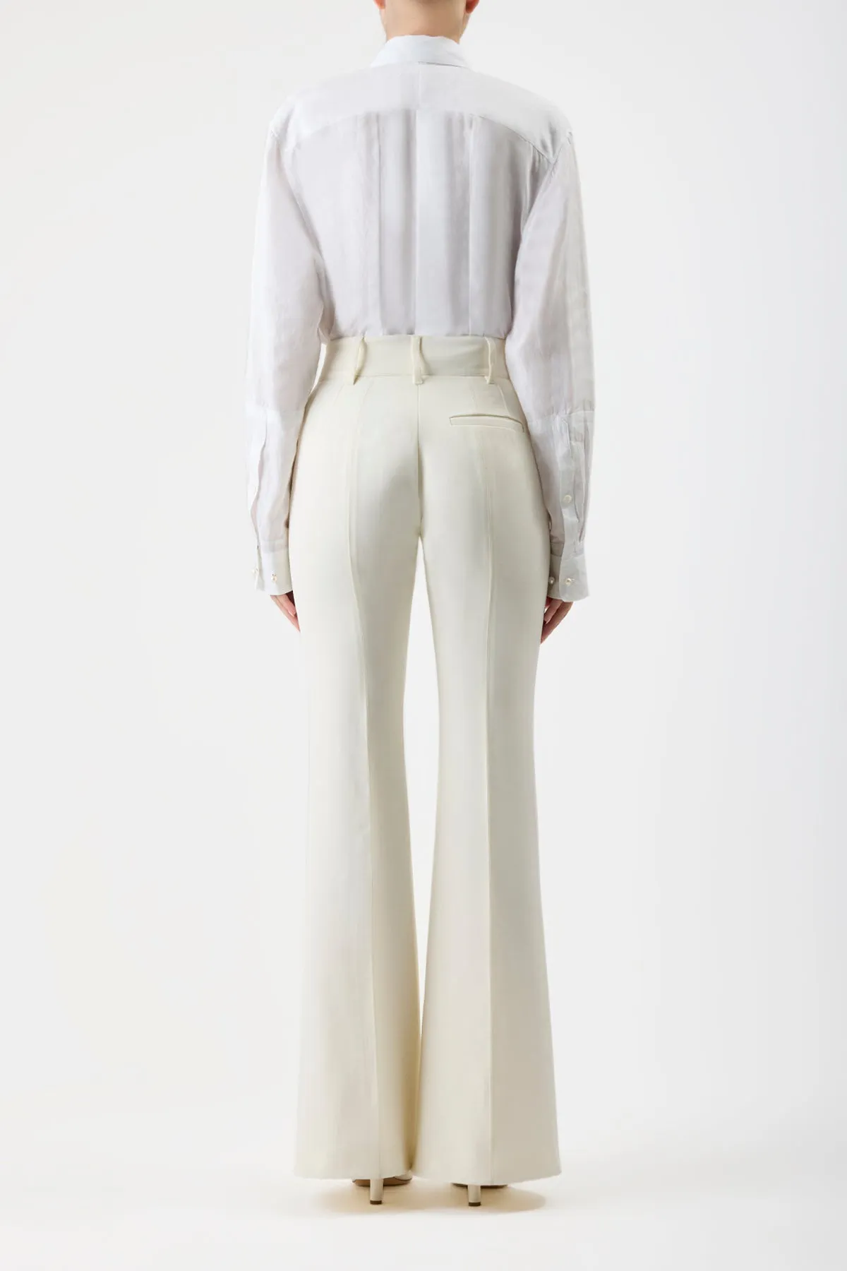 Rhein Pant in Ivory Sportswear Wool