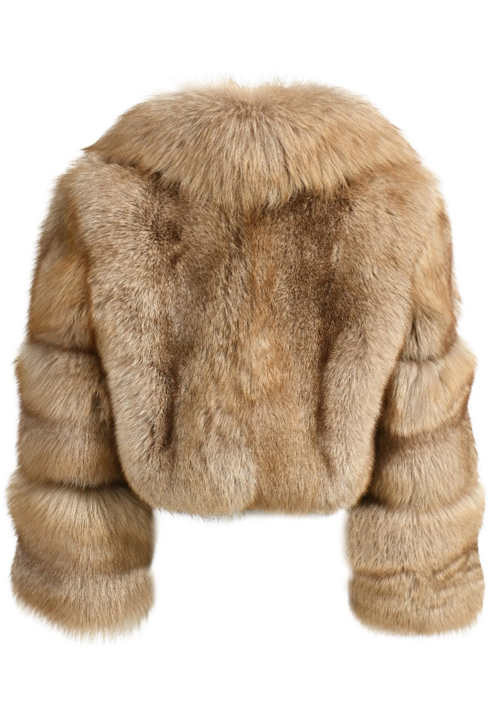 SARAI Cropped Fox Fur Coat