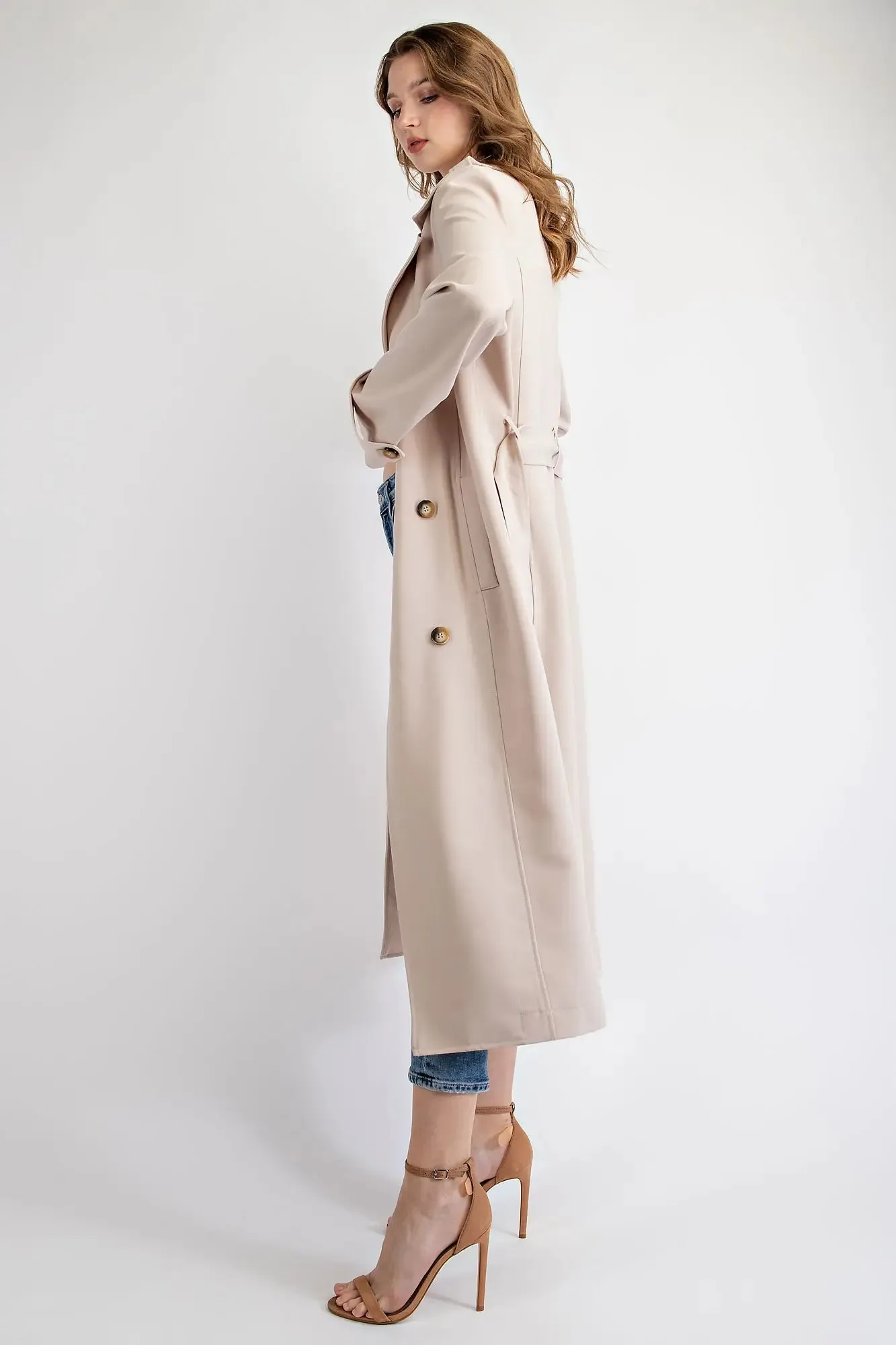 Say So  Double Breasted Trench Coat