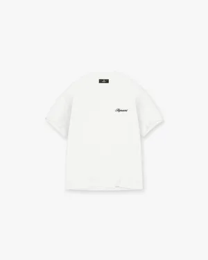 Script Logo T-Shirt - Flat White