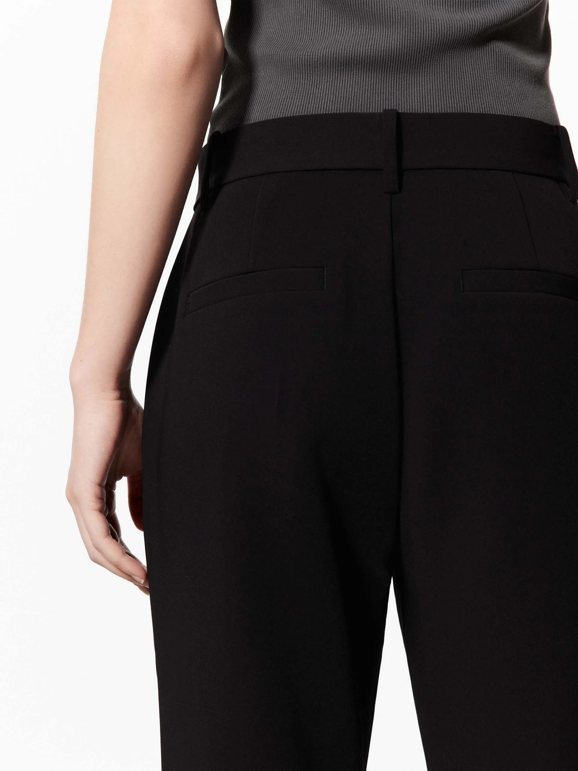 Seams Detail Slit Pants