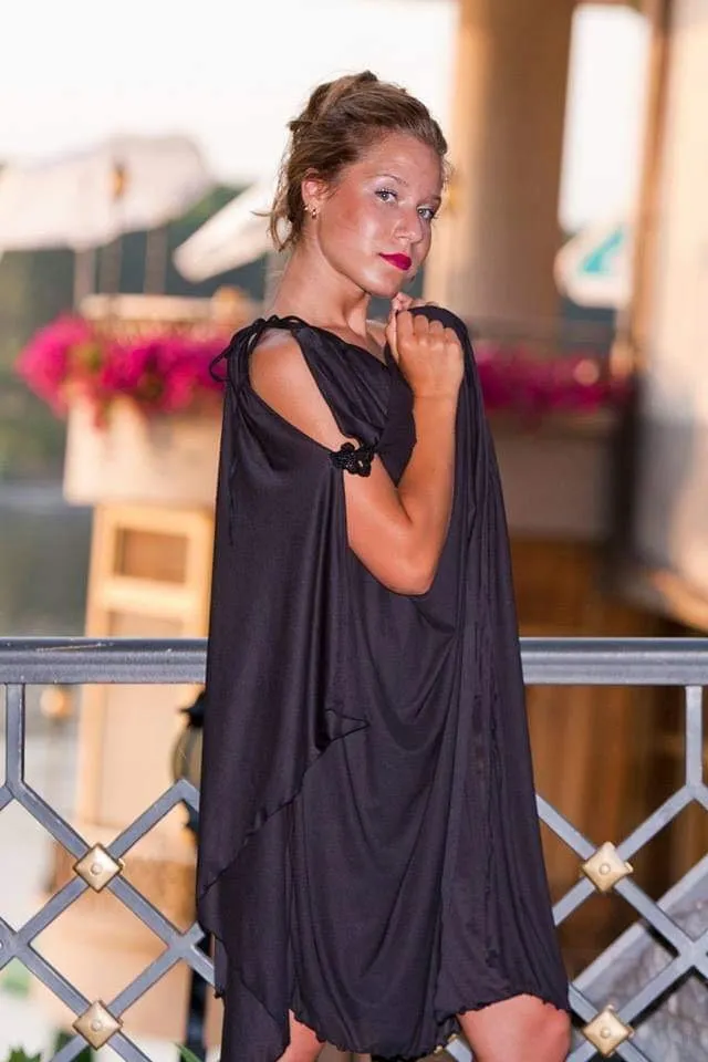 Silk ChiffonCaftan Dress