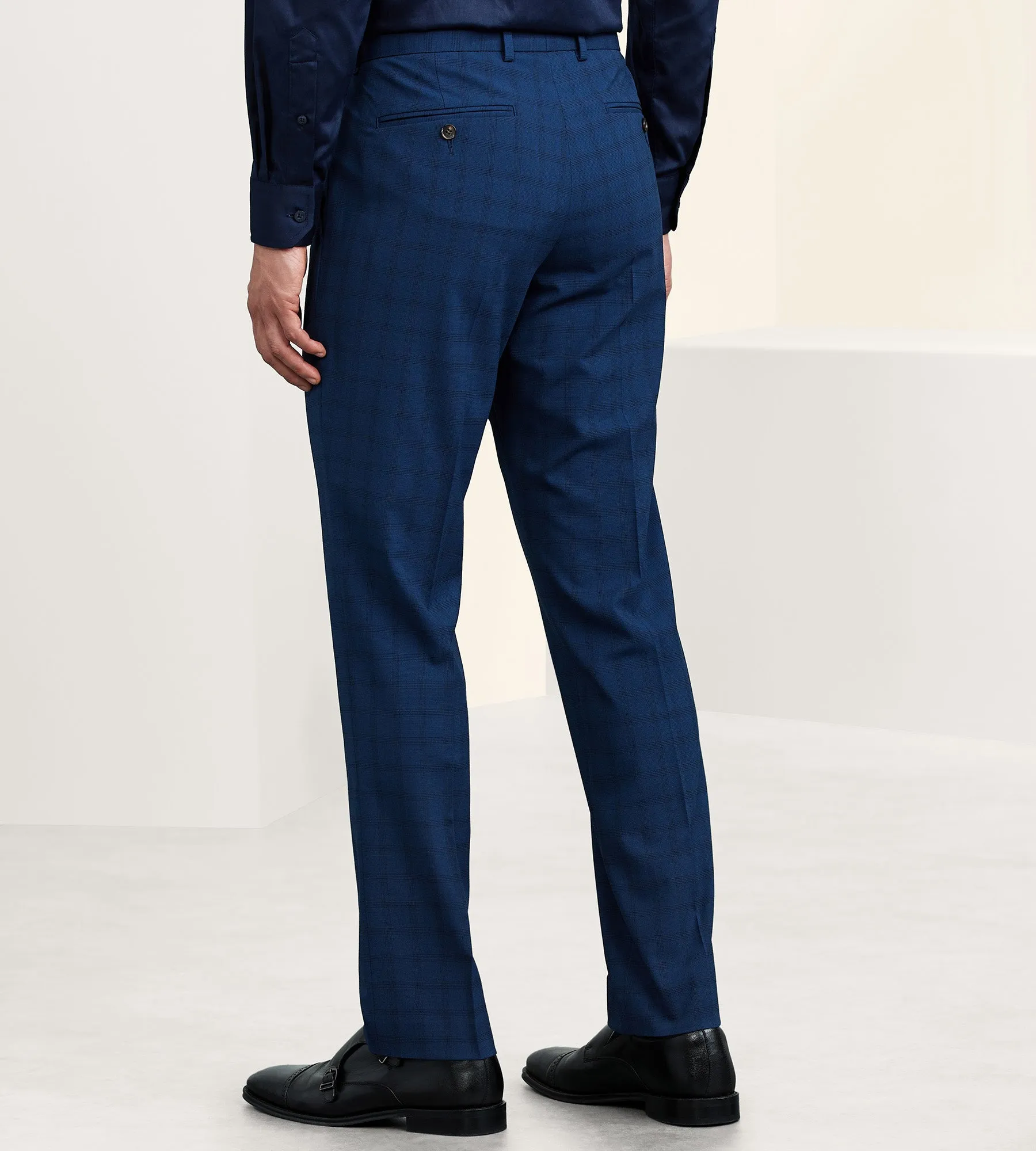 Slim Fit Check Suit Separate Pants