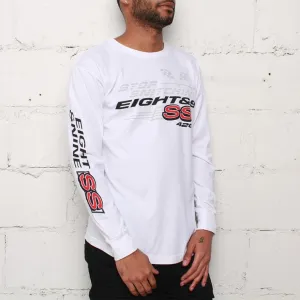 Stop Snitchin L/S T Shirt White