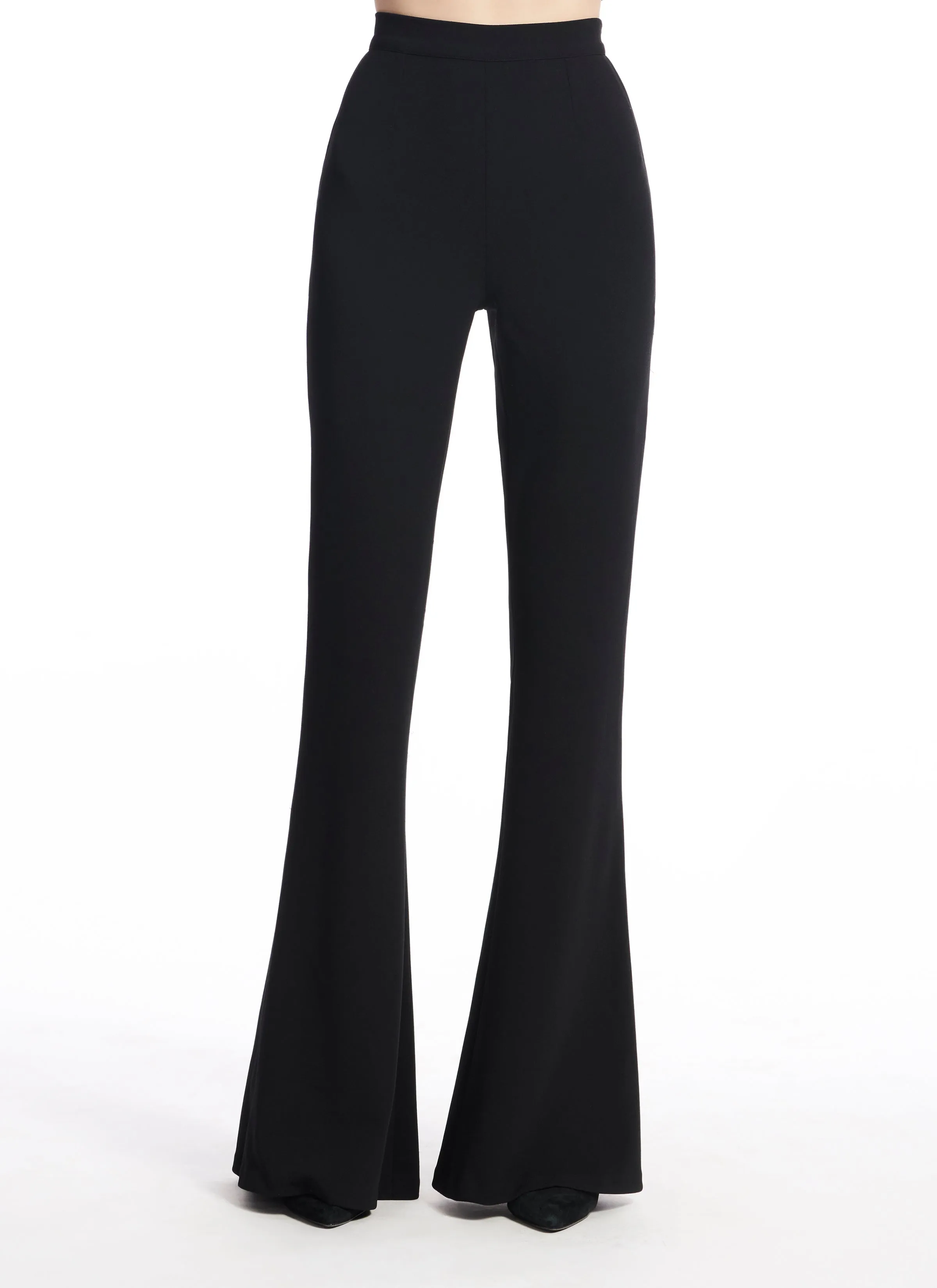 Stretch Crepe Bell Bottom Pant