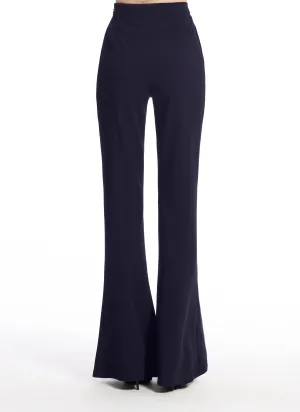 Stretch Crepe Bell Bottom Pant