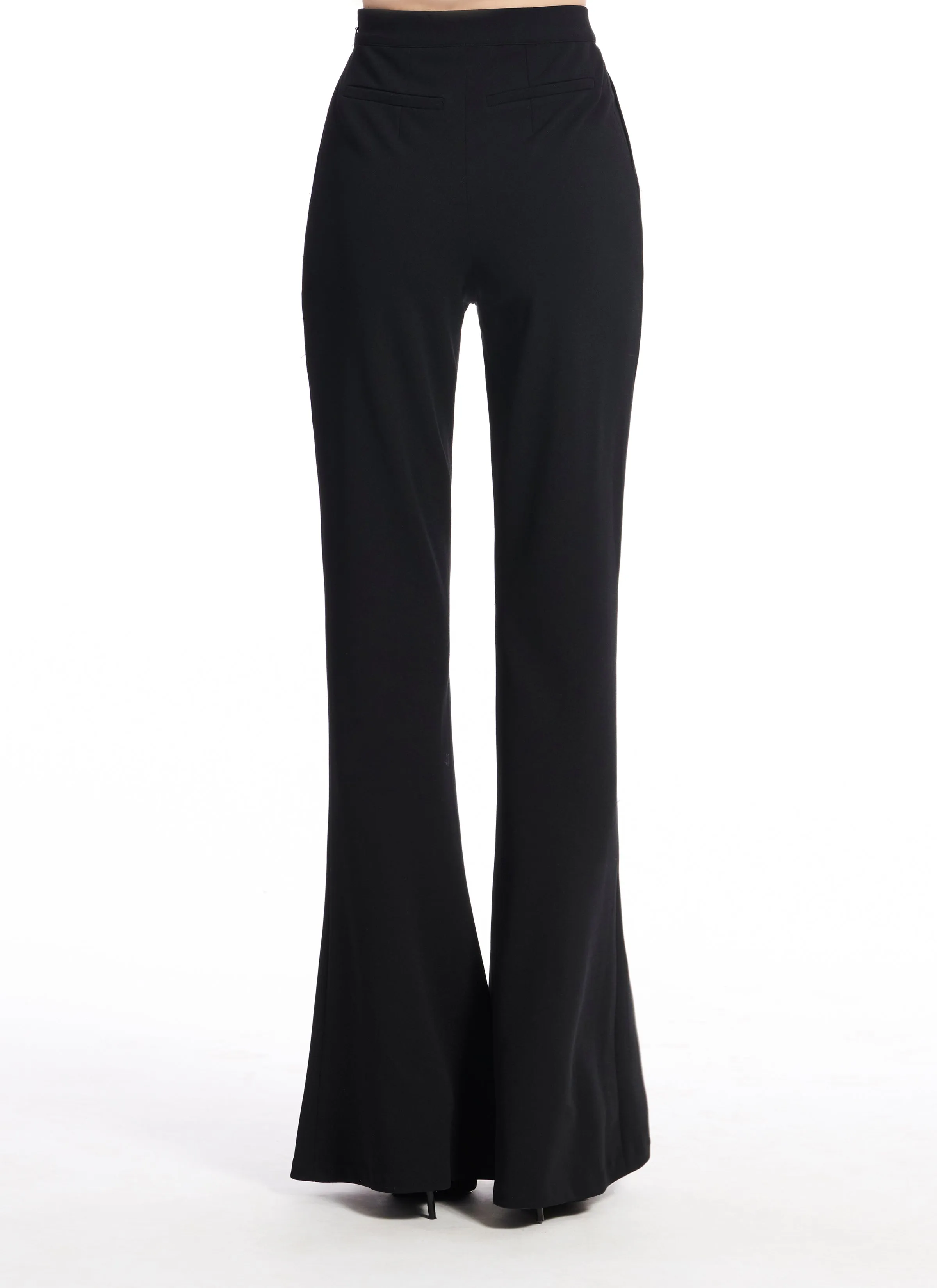 Stretch Crepe Bell Bottom Pant