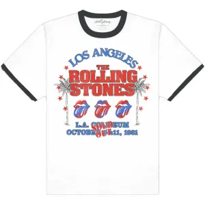 The Rolling Stones Unisex Ringer T-Shirt: American LA Tour