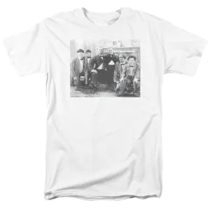 Three Stooges Hello Mens T Shirt White