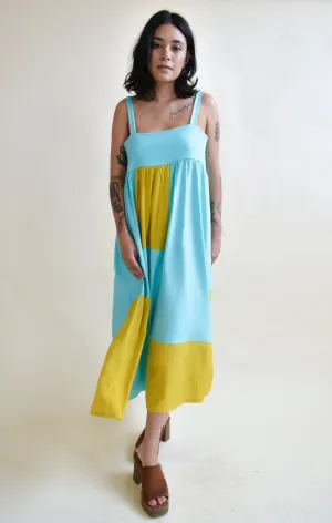 Tulip Dress in Macaw Patchwork