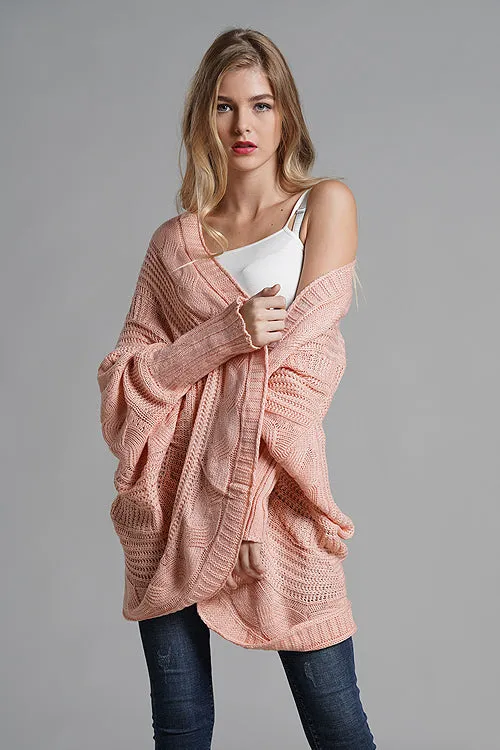 Winchester Pink Knit Cardigan Sweater